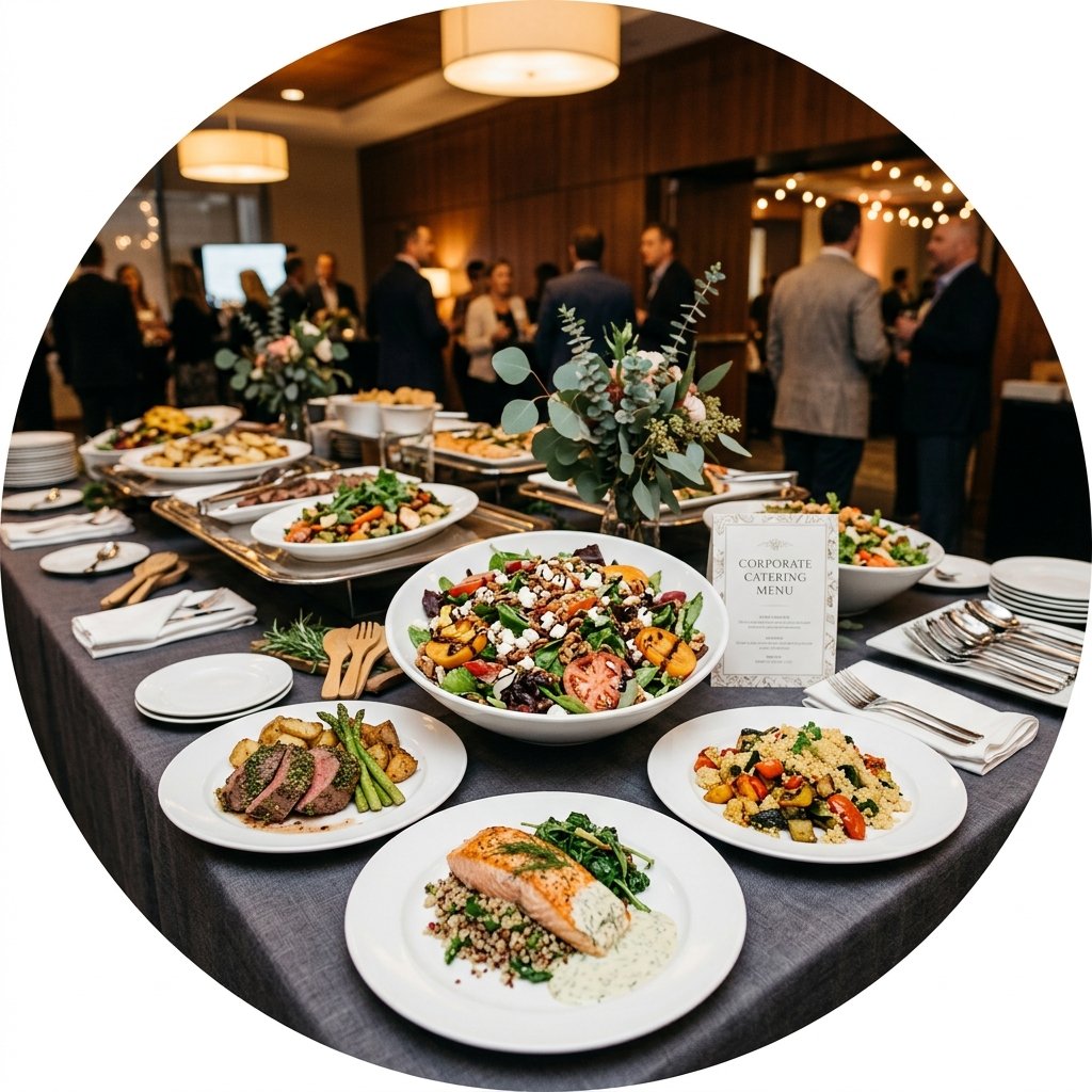 Bufê corporativo elegante