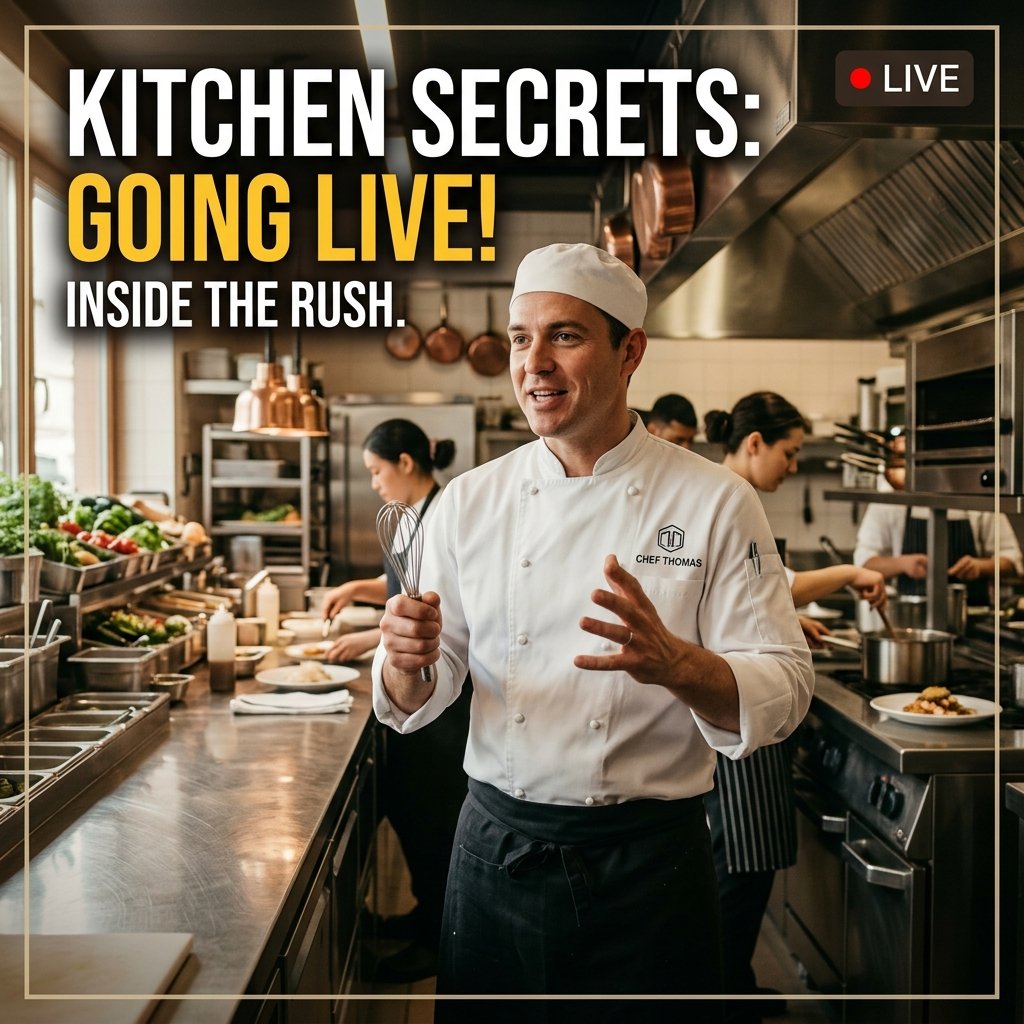 Chef falando sobre culinária